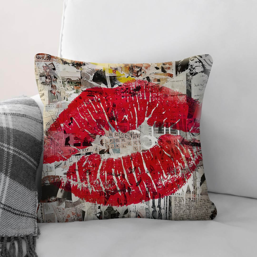 Kiss Collage Cushion - Image 2