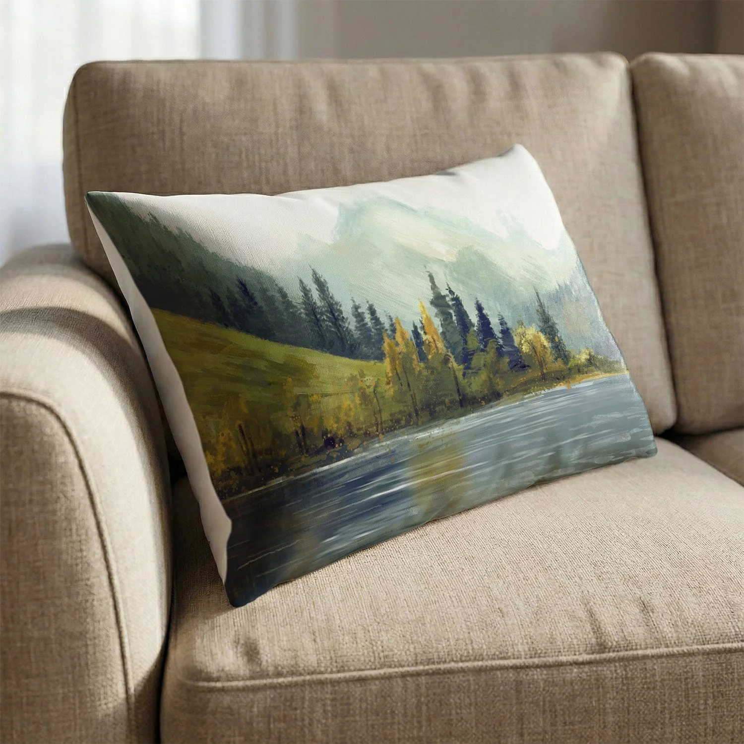 Lakes and Slopes Cushion - Image 2