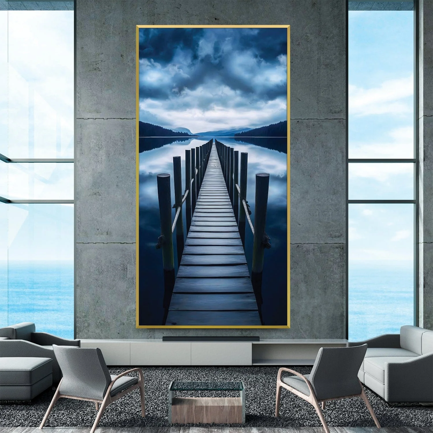 Lakeside Dock Canvas - Image 2