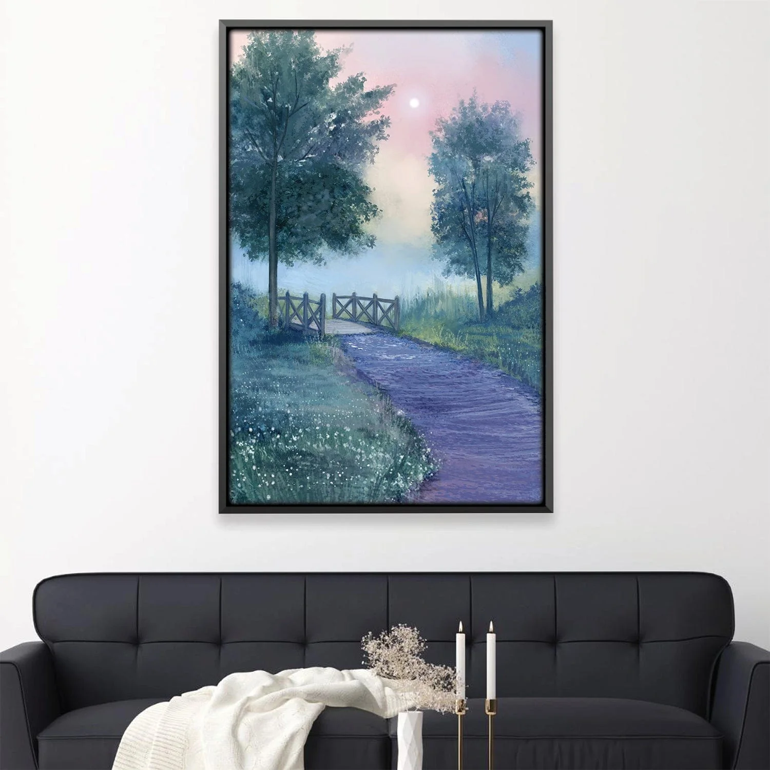 Lavender Mist Path Canvas