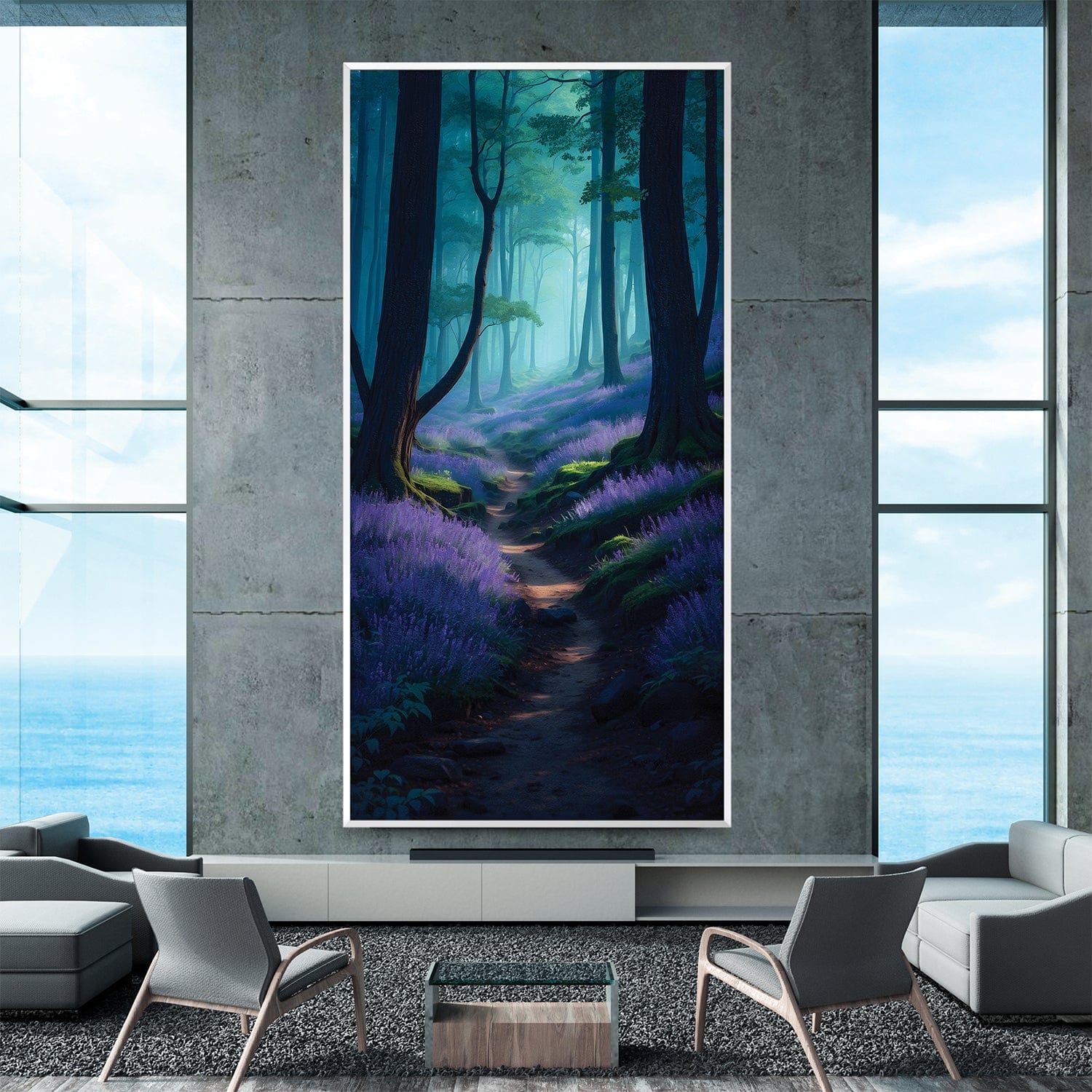 Lavender Mist Trail Canvas - Image 3