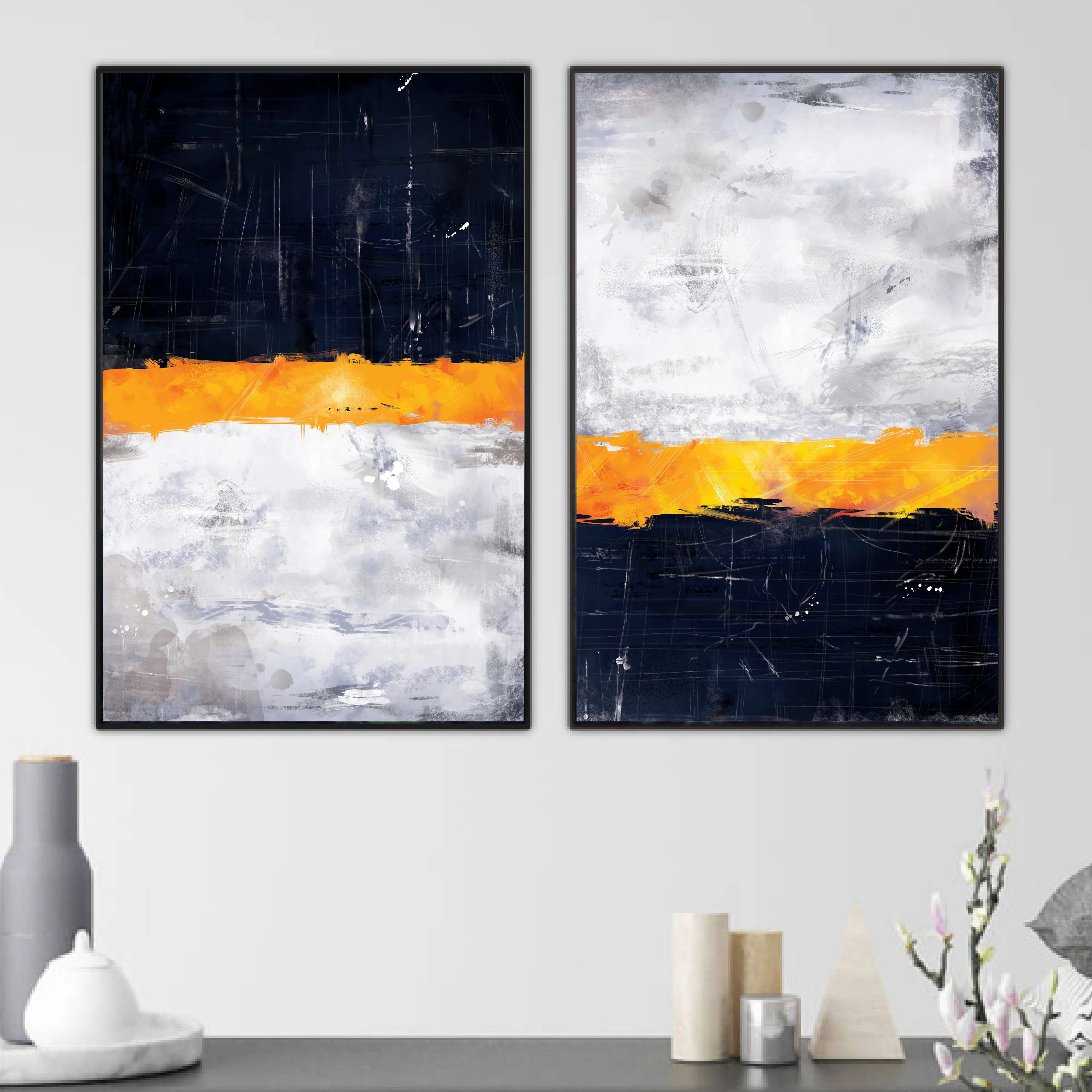 Layered Navy Canvas - Image 3