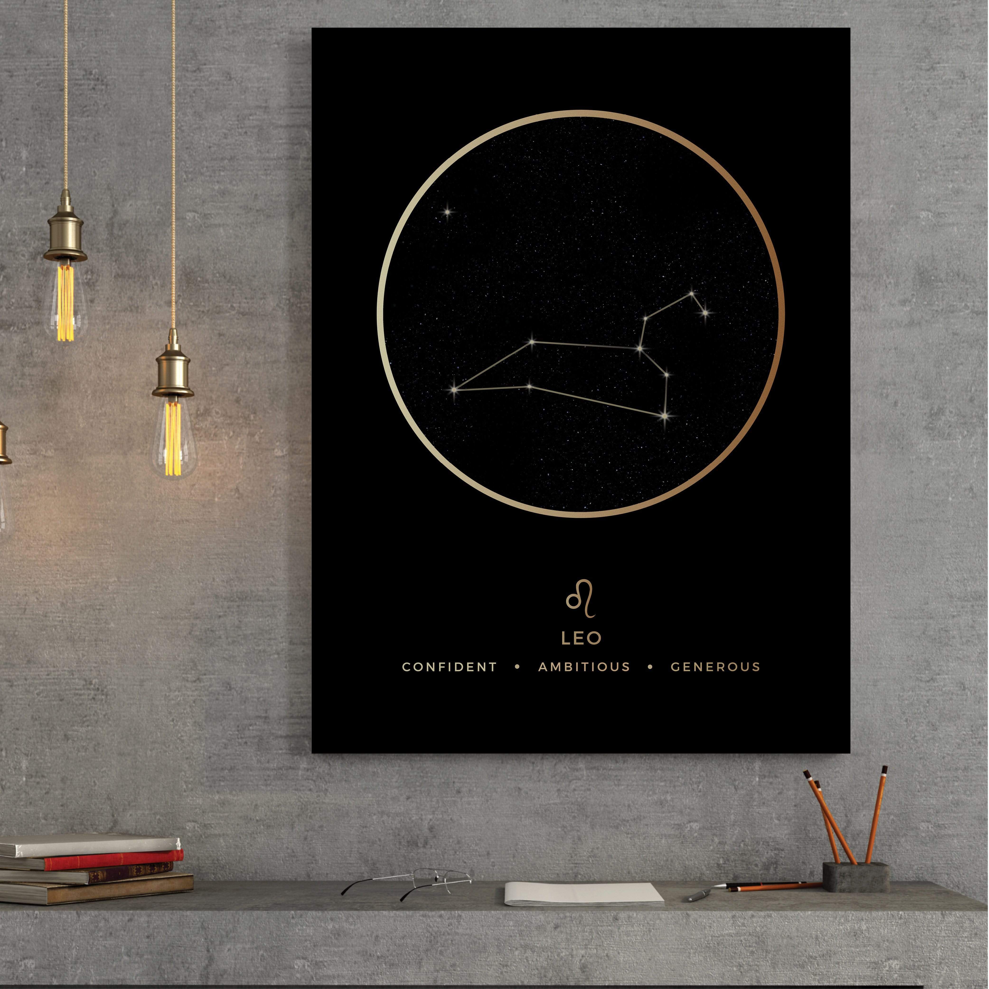 Leo Traits Gold Canvas - Image 3