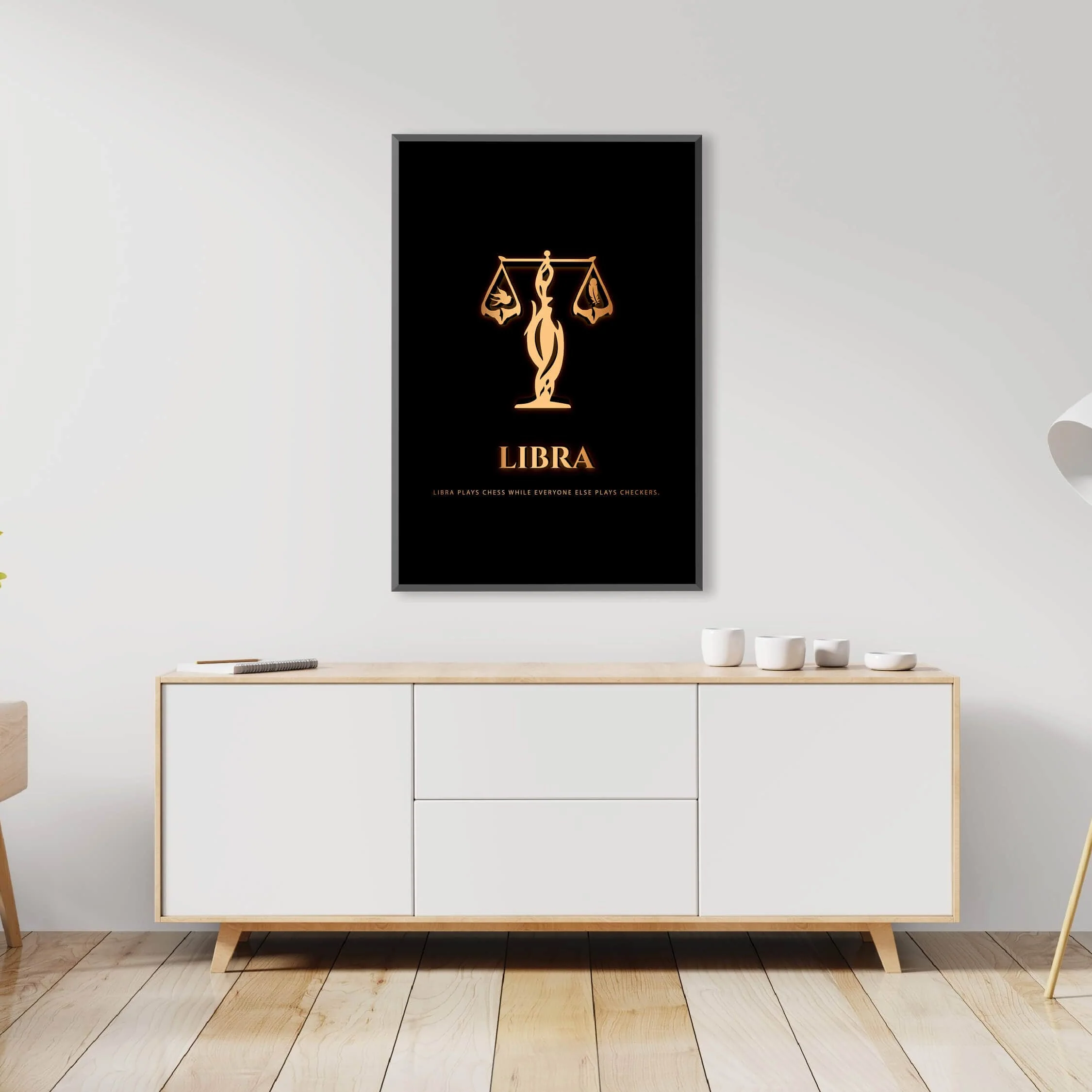Libra - Gold Canvas - Image 3