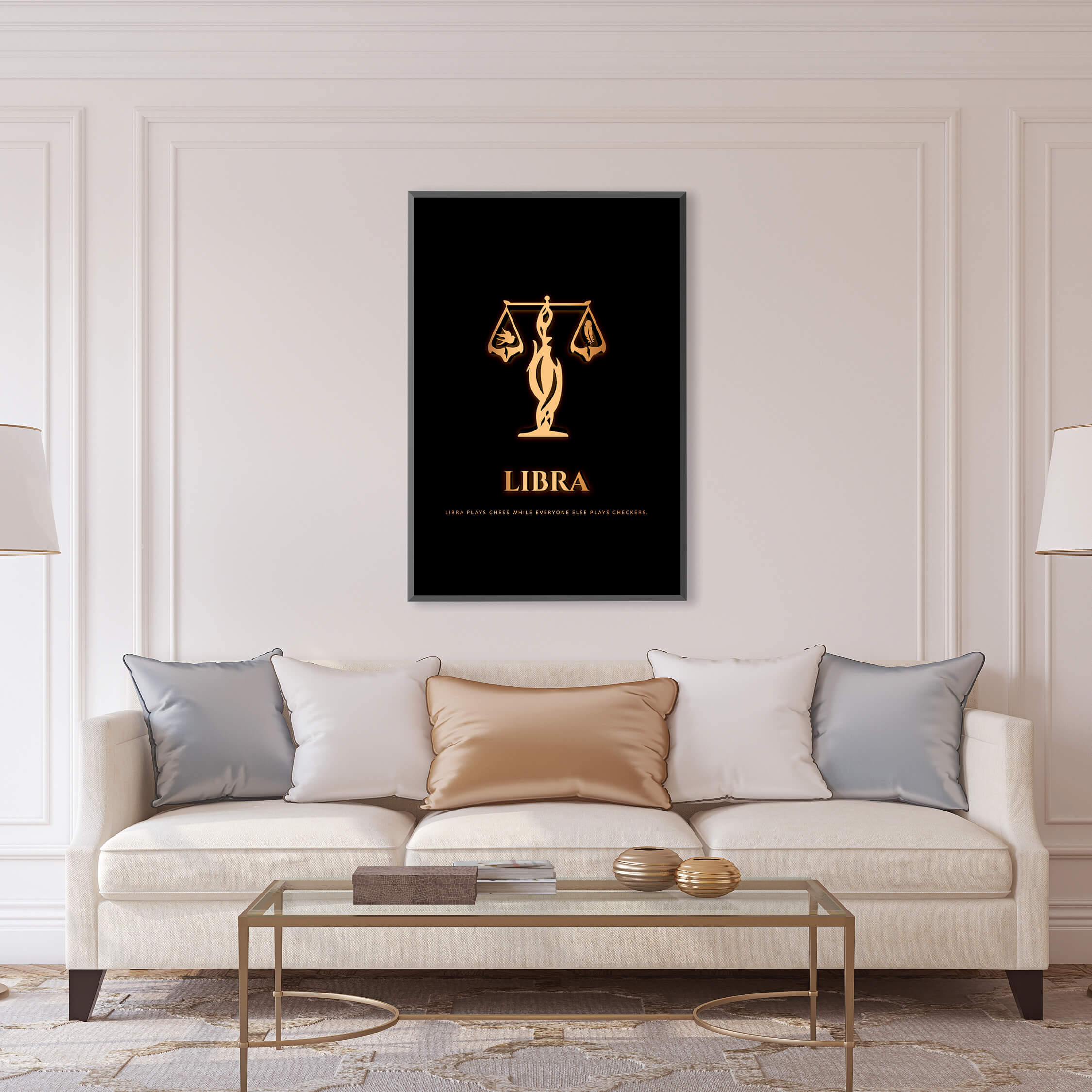 Libra - Gold Canvas - Image 5