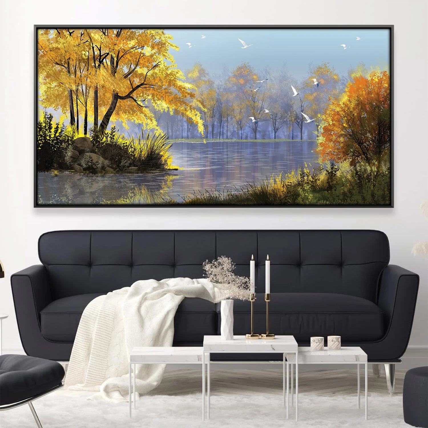 Light Along the Bank Canvas