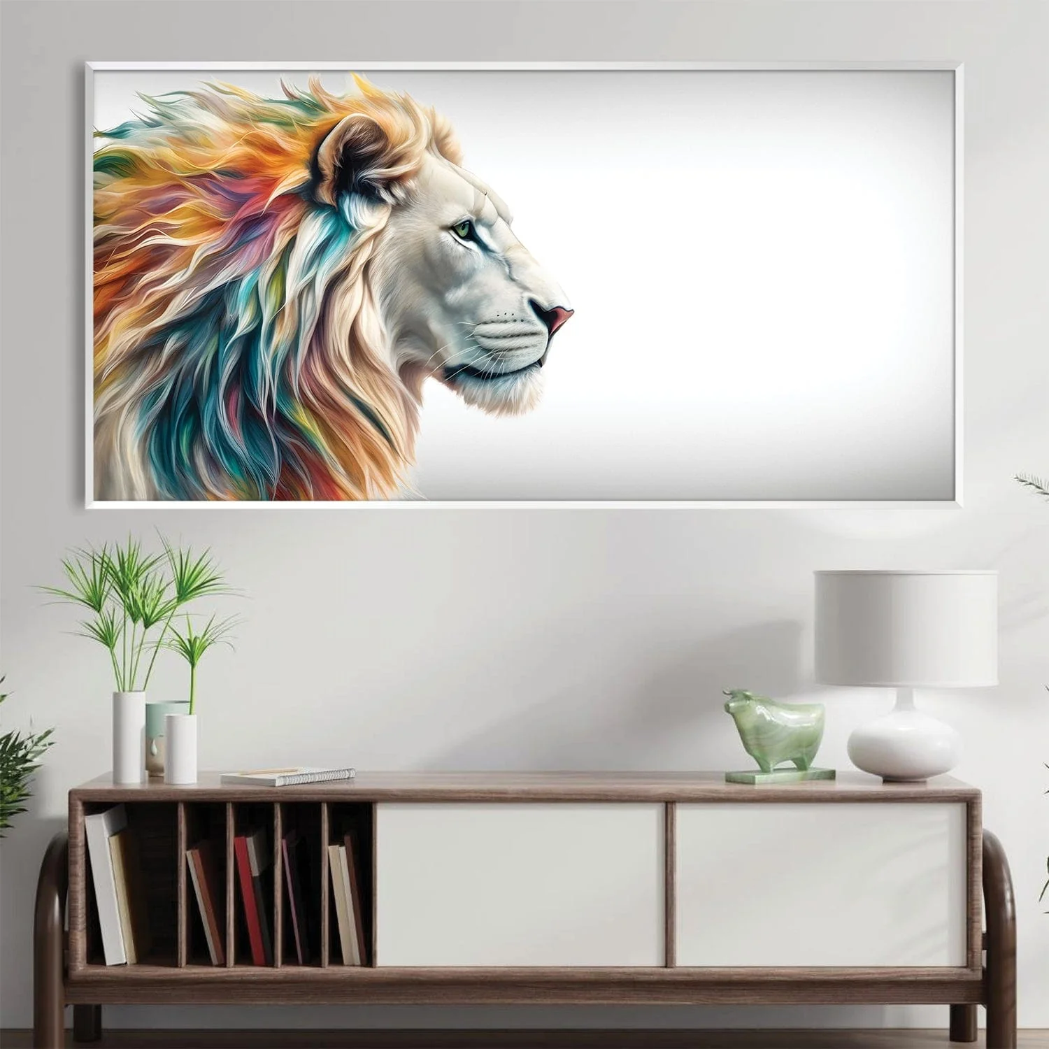 Lion Gaze Canvas - Image 3