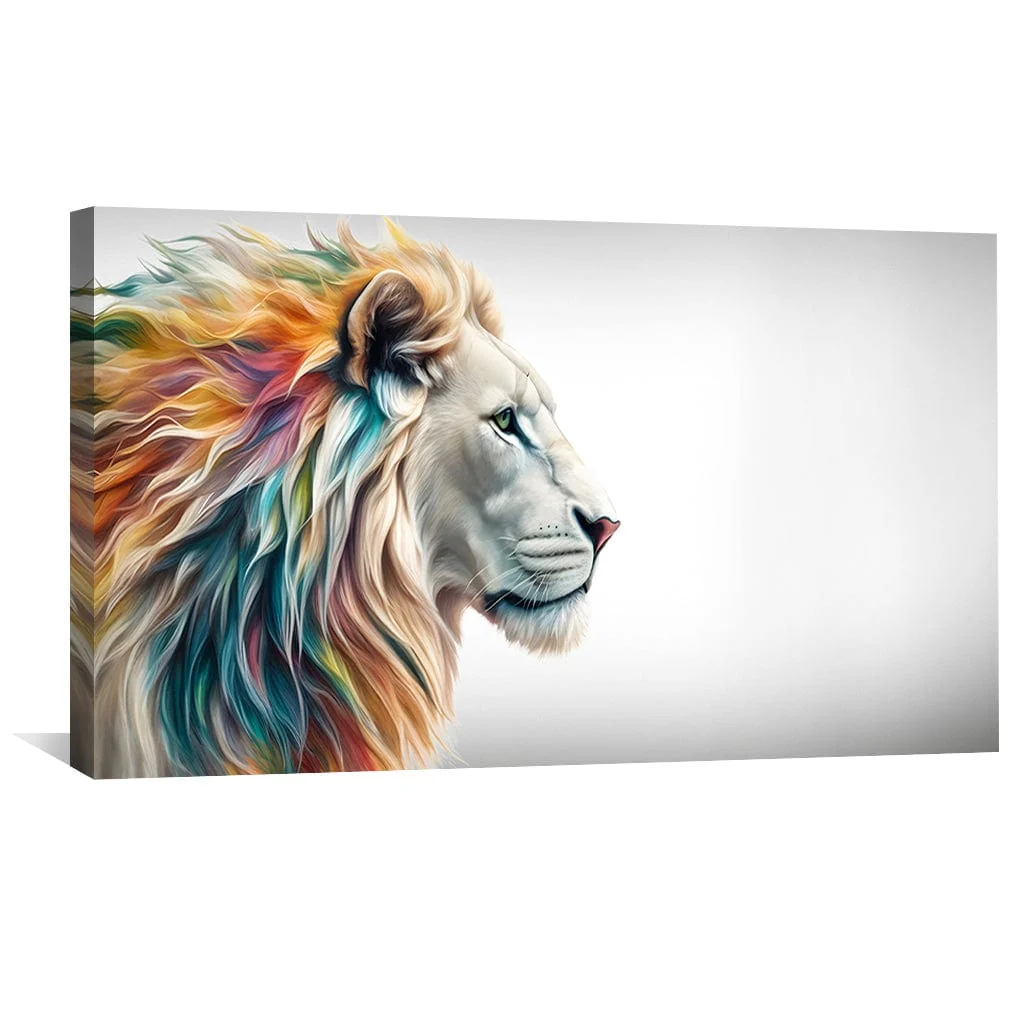 Lion Gaze Canvas - Image 4