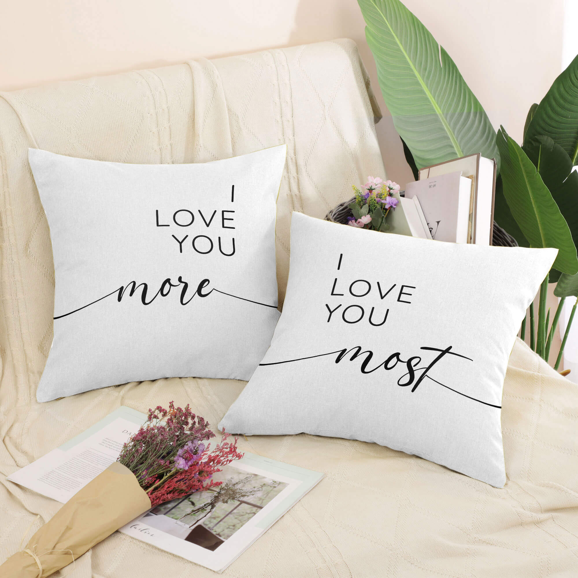 Love you More & Most Cushion - Image 4