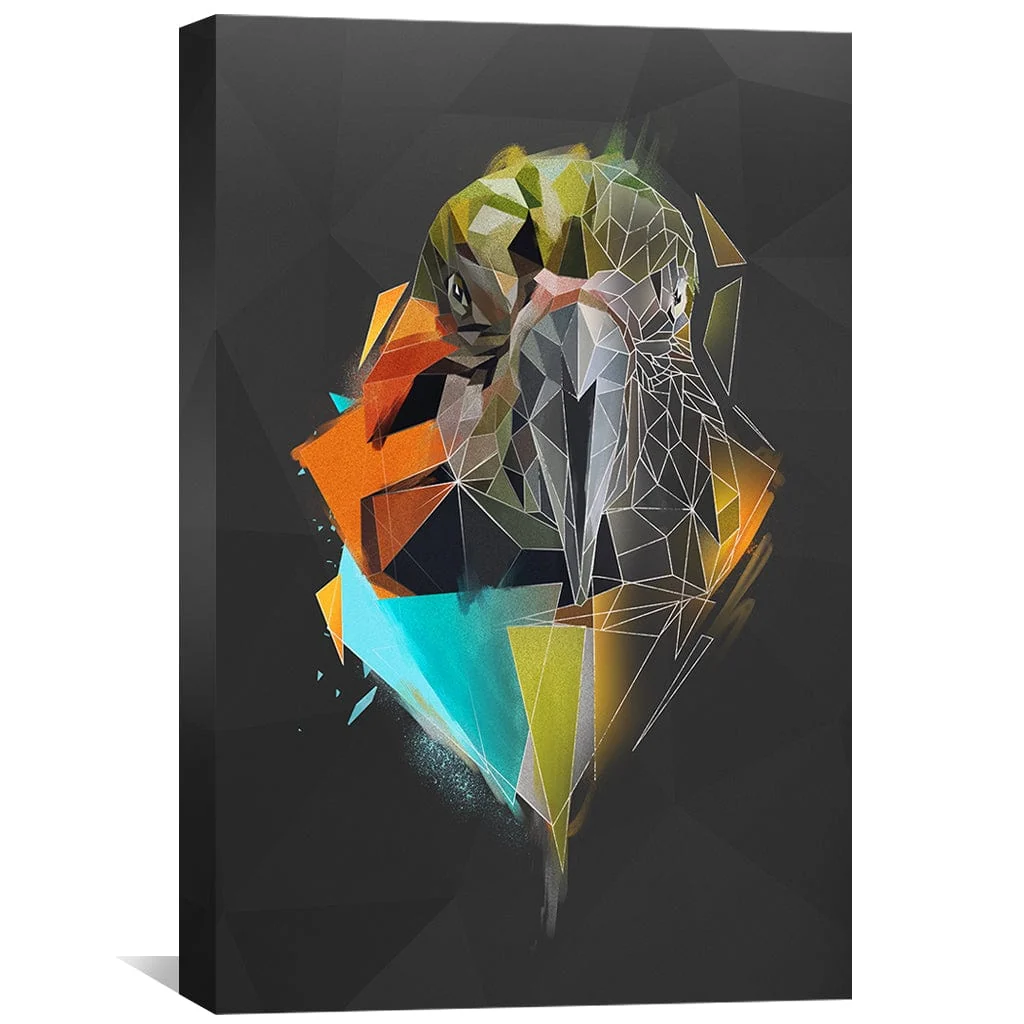 Low Poly Ara Dark Canvas - Image 2
