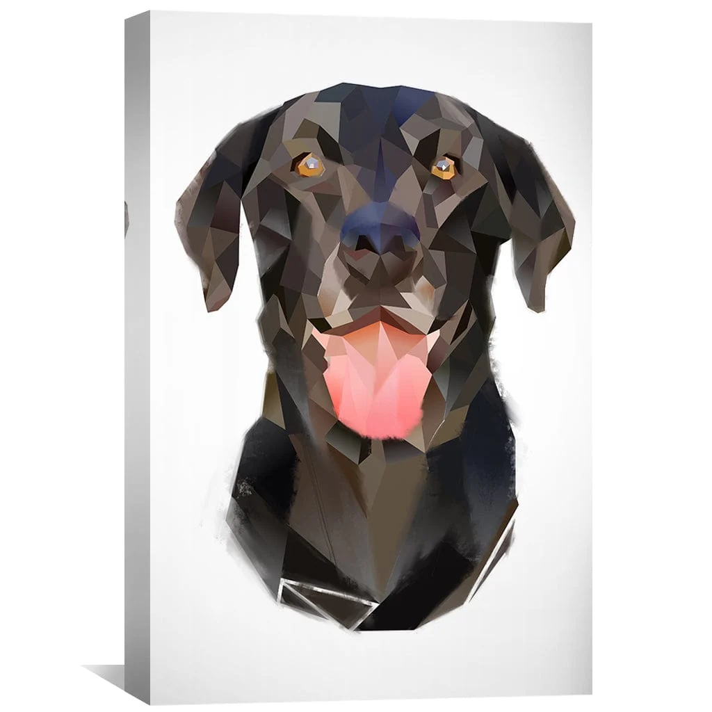 Low Poly Dog Light Canvas - Image 2