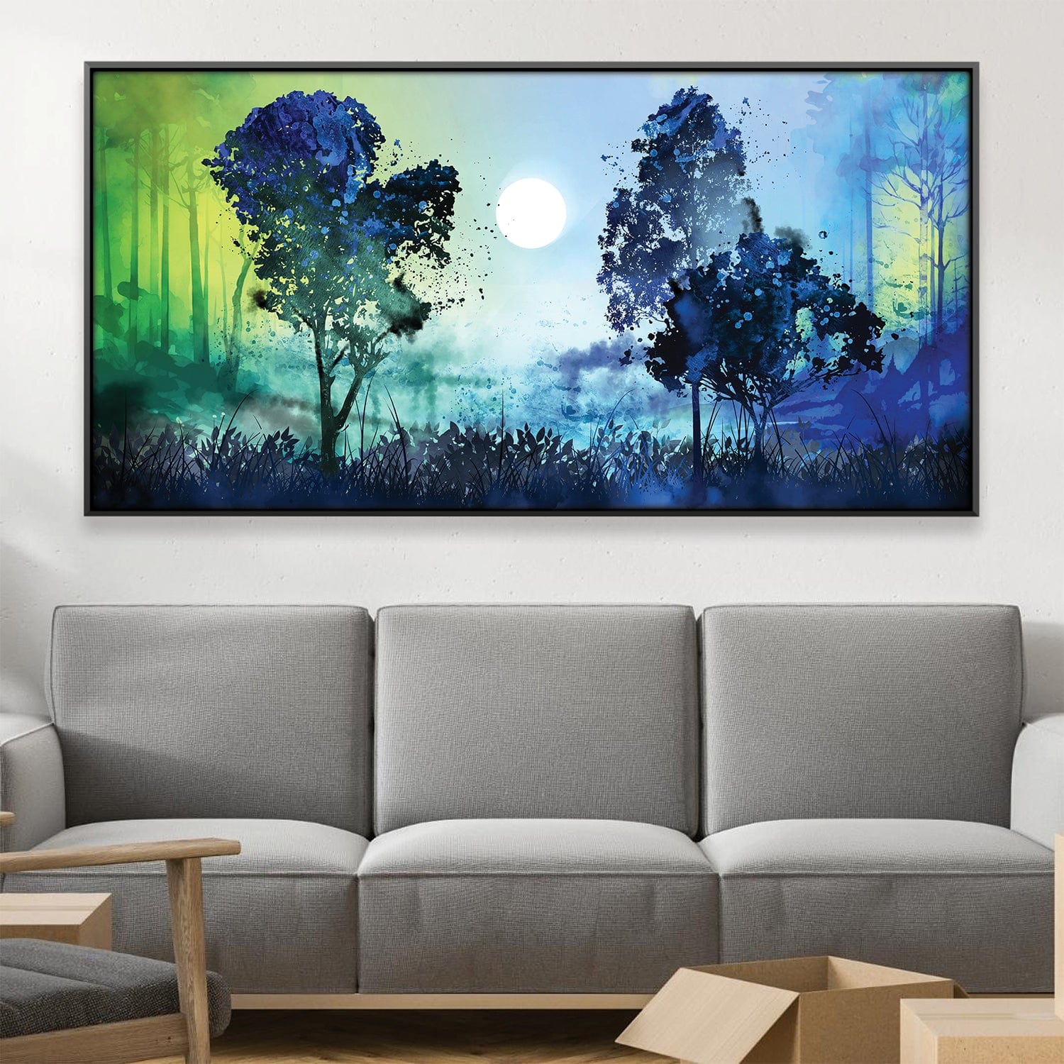 Lunar Forestry Canvas