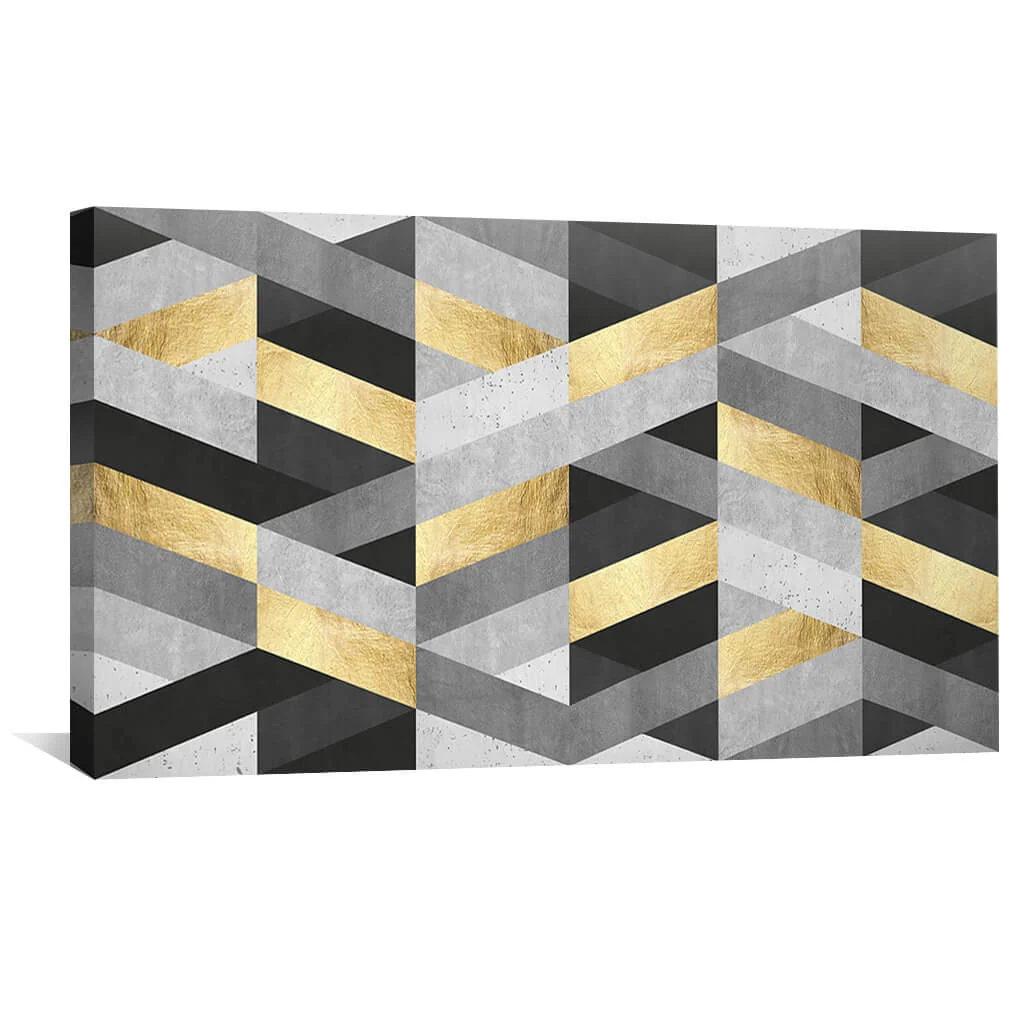 Marble and Gold Art IV Canvas - Image 2