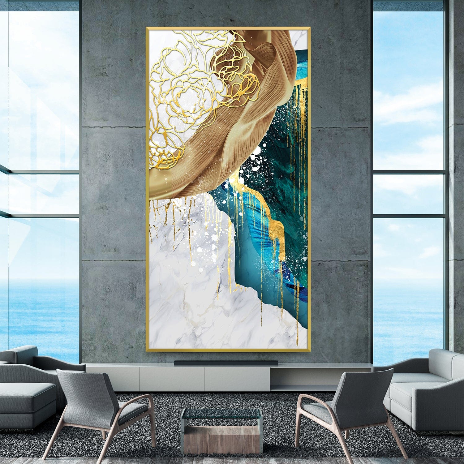 Marbled Elegance Canvas - Image 2