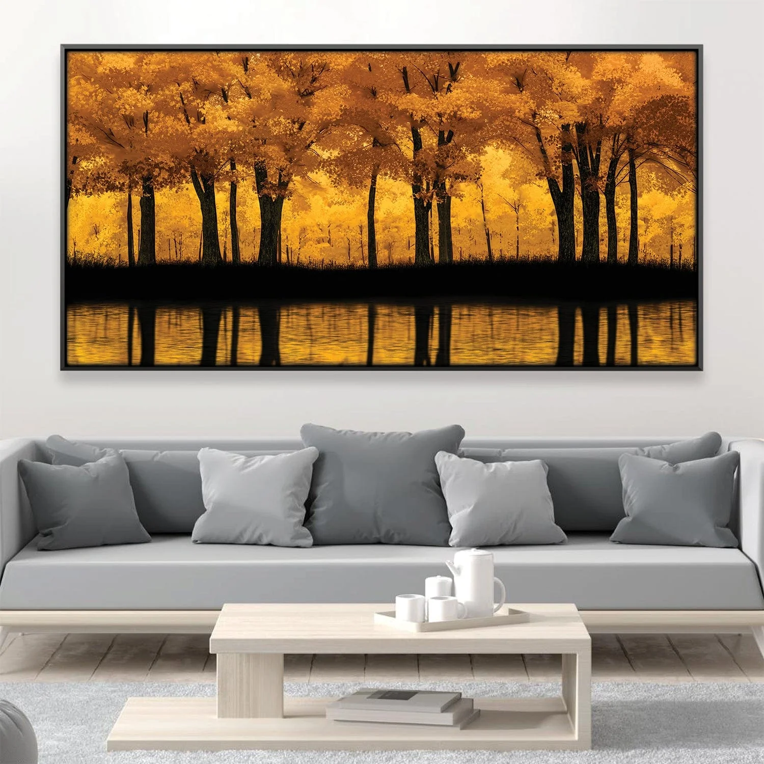 Mellow Gold Forest Canvas