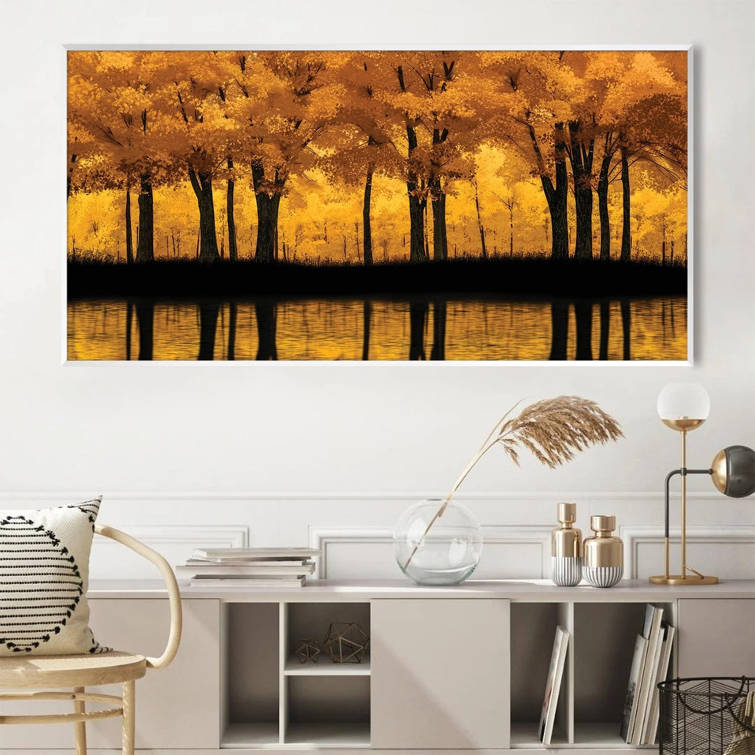 Mellow Gold Forest Canvas - Image 3