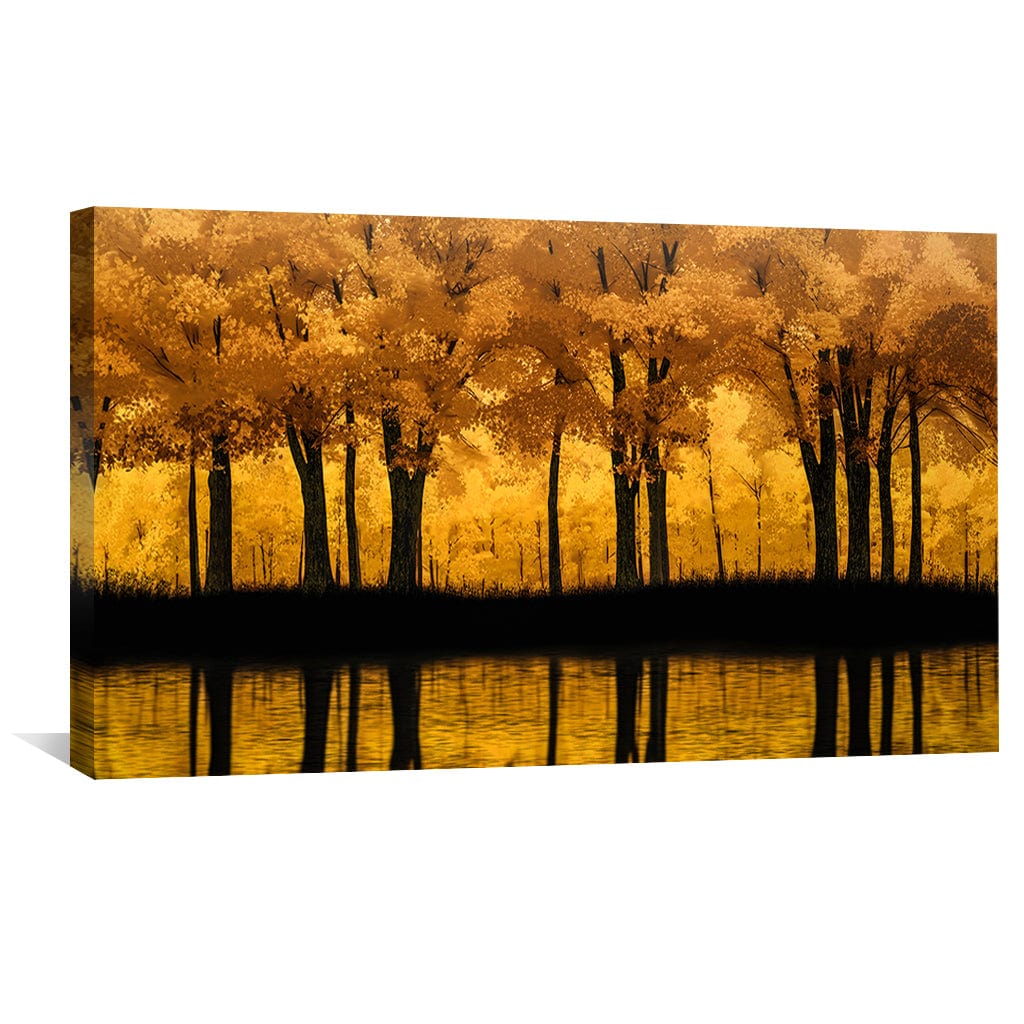 Mellow Gold Forest Canvas - Image 4