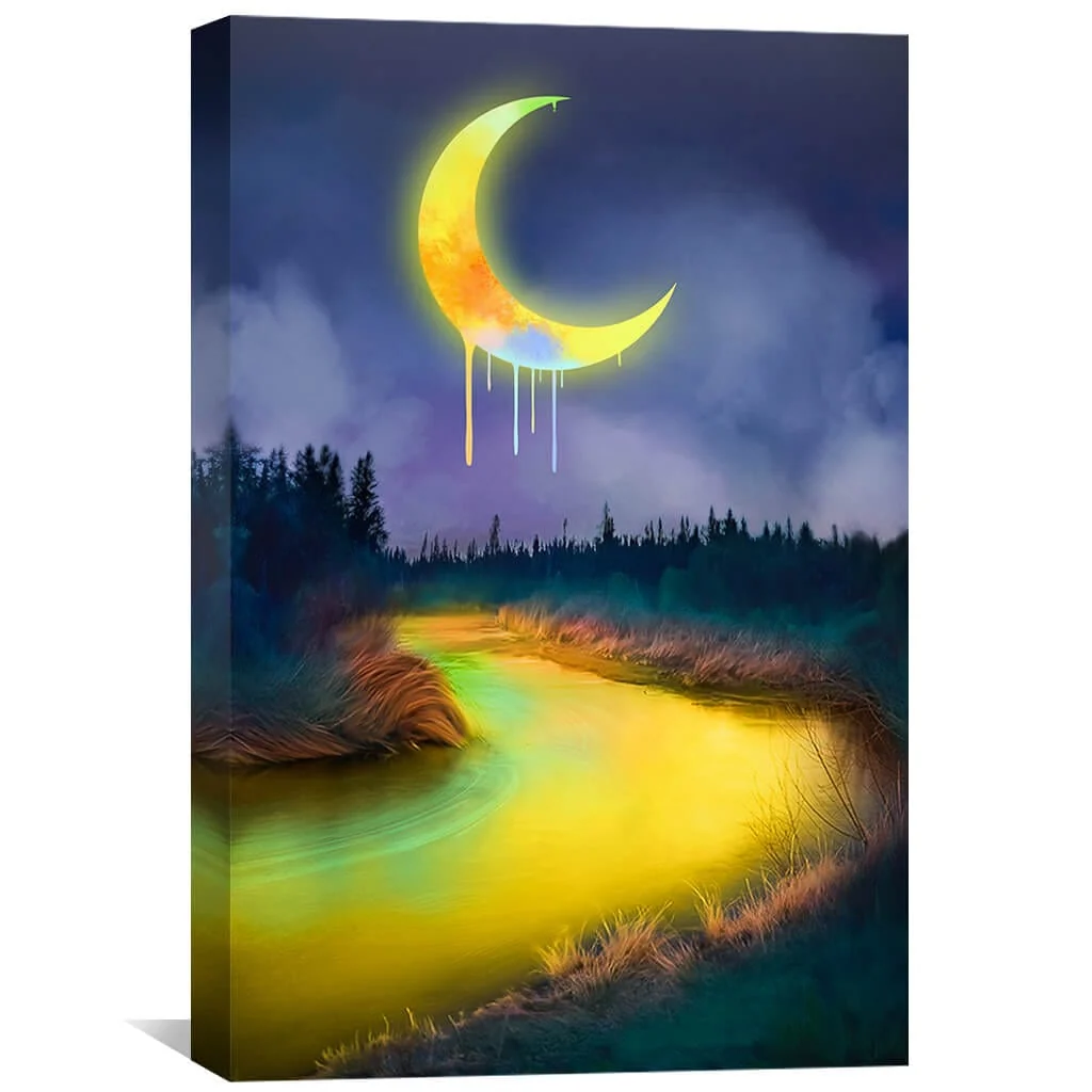 Midnight Drip Canvas - Image 2