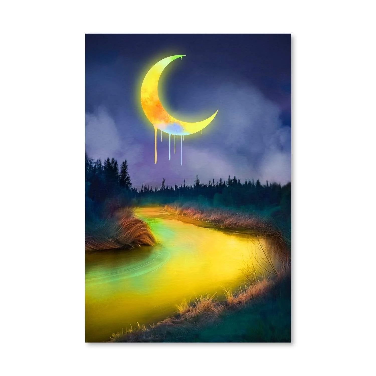 Midnight Drip Canvas - Image 3