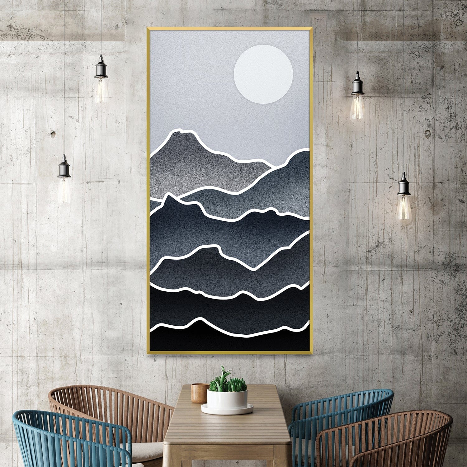 Midnight Ridges Canvas - Image 2