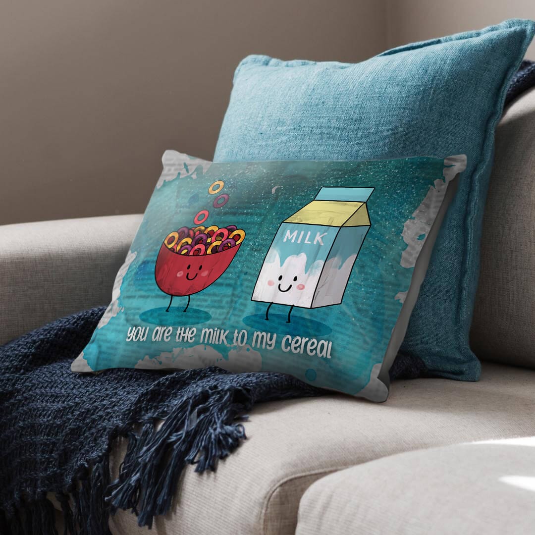 Milk and Cereal Love Cushion - Image 2