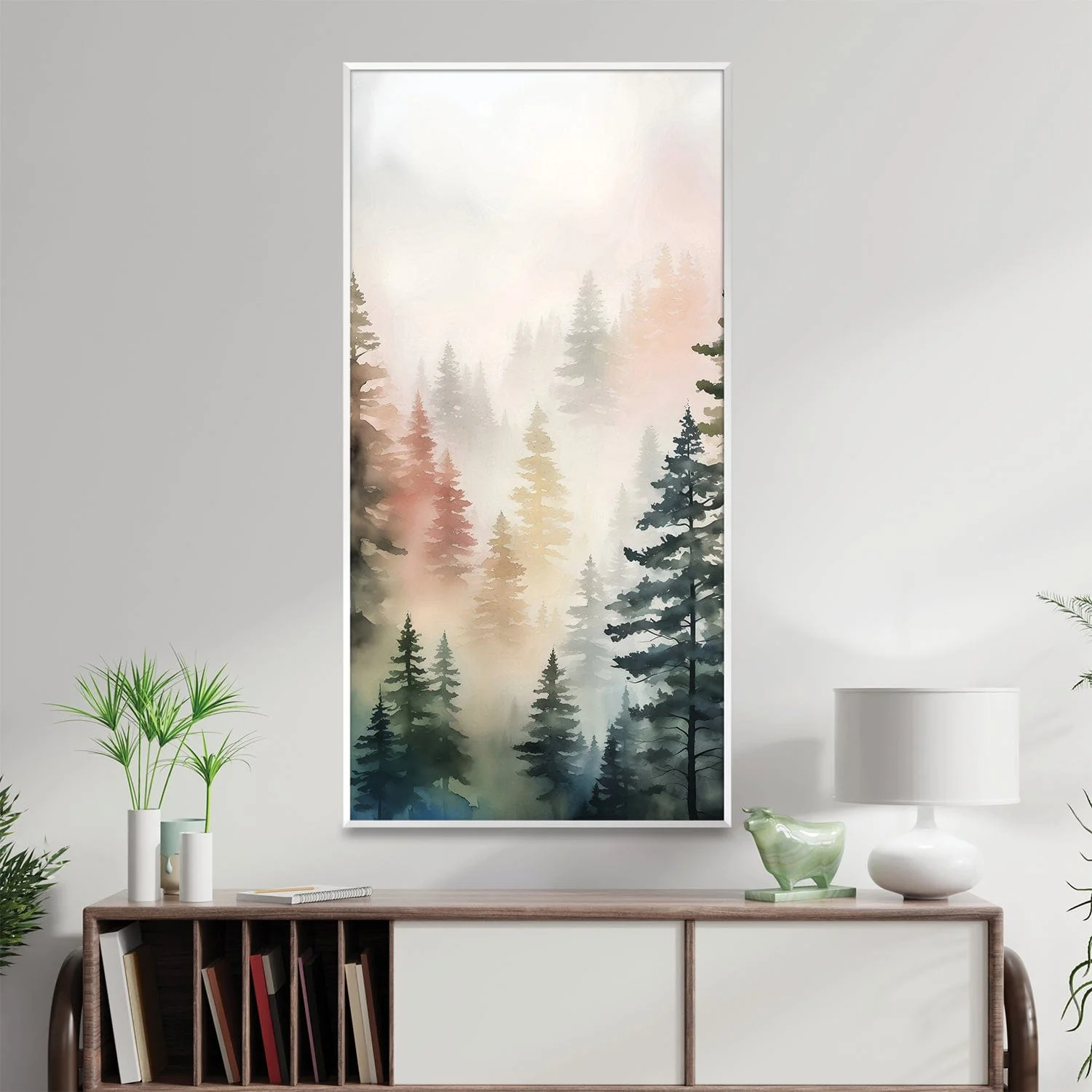 Mist Among The Pines Canvas - Image 3
