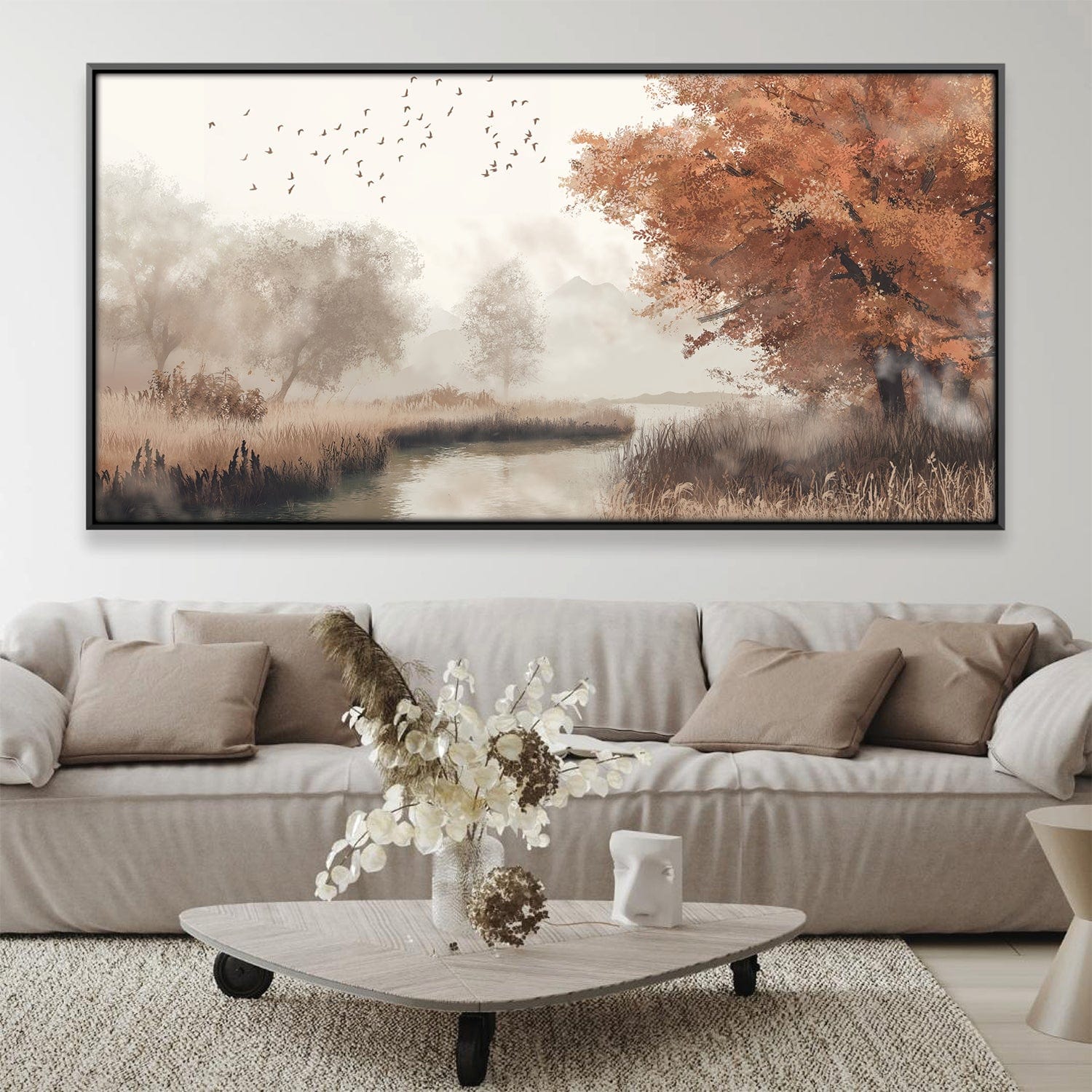 Mist Beneath the Maples Canvas