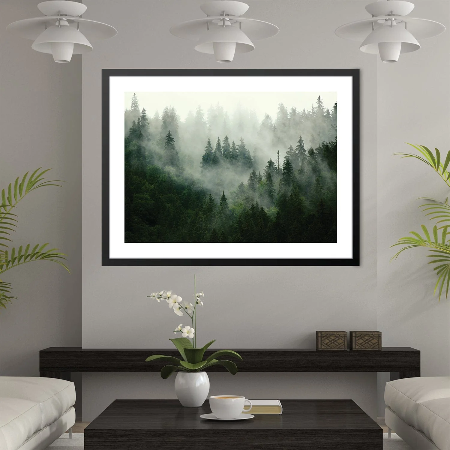 Misty Forest Print