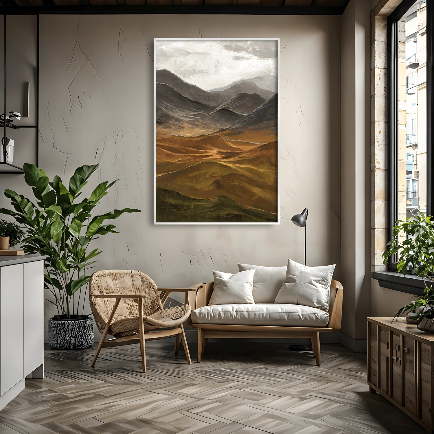 Misty Vale Horizon Canvas - Image 3
