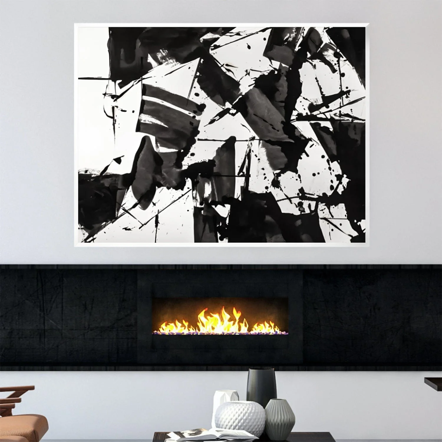 Monochromatic Symphony Canvas - Image 3