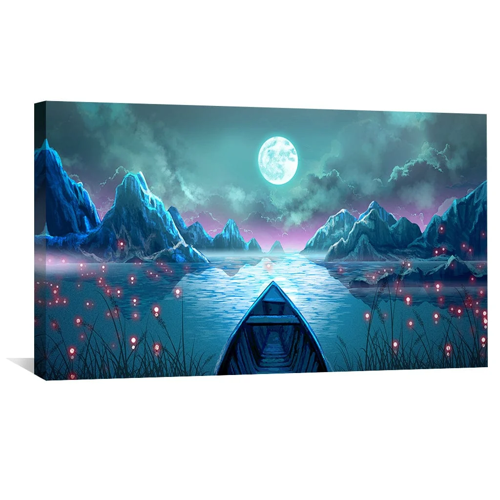 Moonlit Voyage Canvas - Image 4