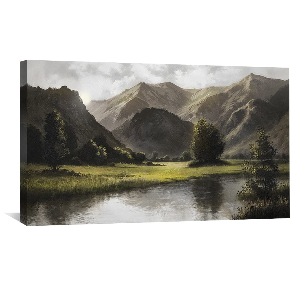 Mountain Bend River Canvas - Image 4