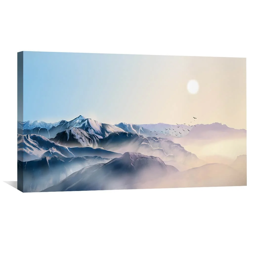 Mountain Horizon Canvas - Single Panel - Image 4