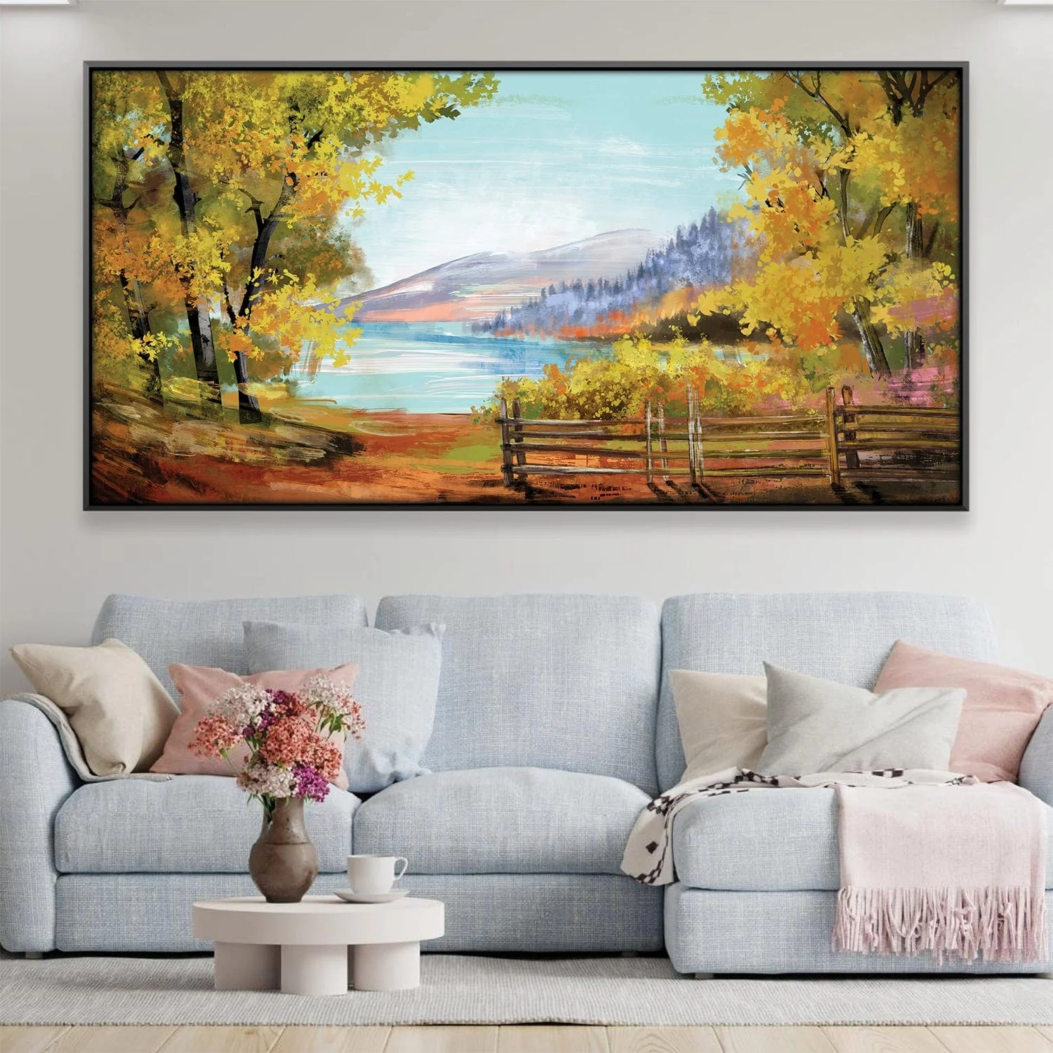 Mountain View Lake Canvas