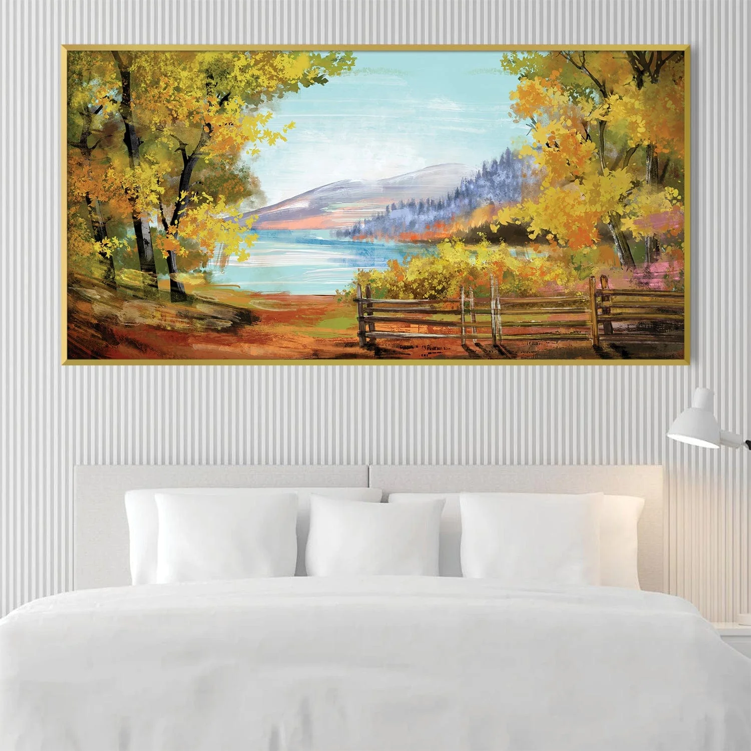 Mountain View Lake Canvas - Image 2