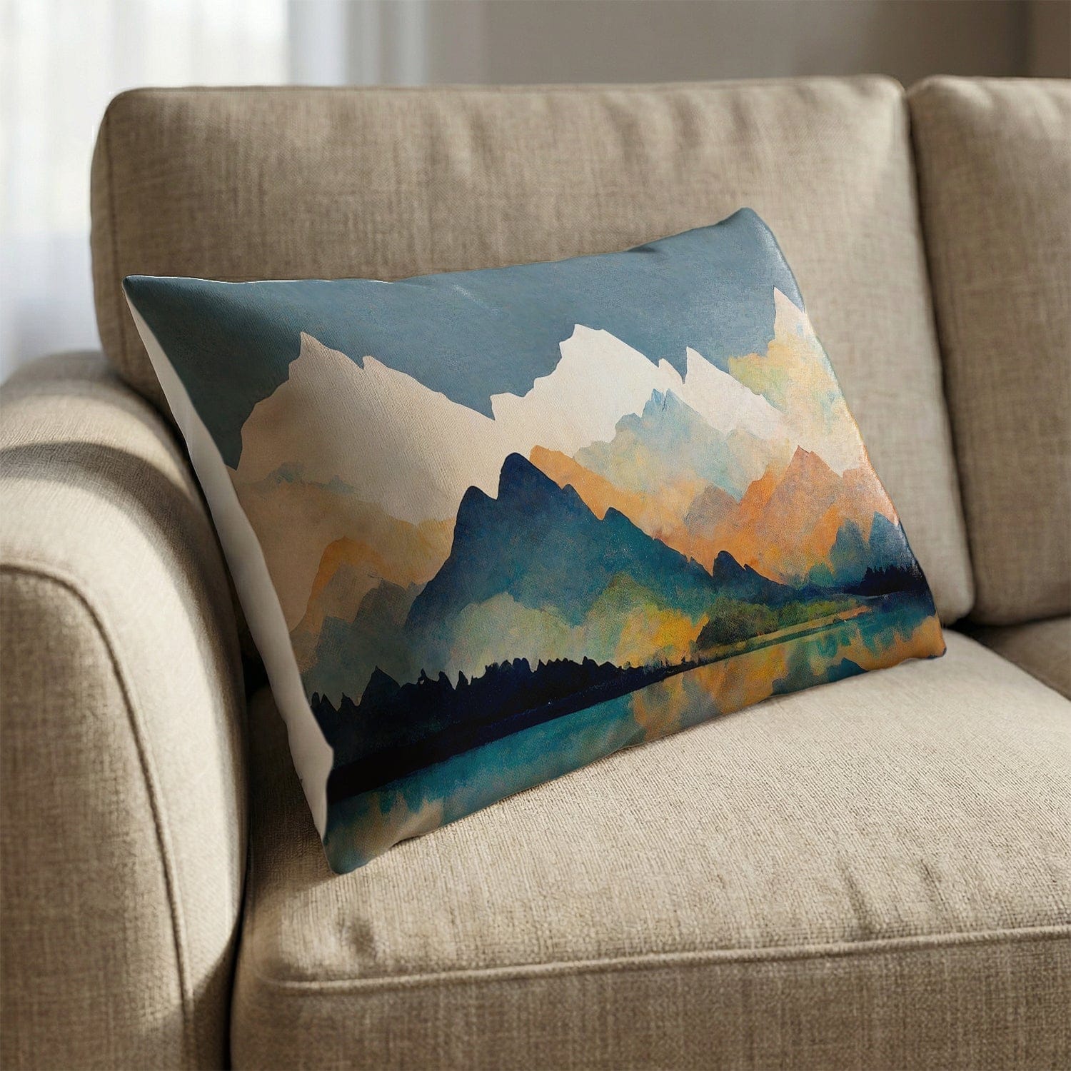Mountains on Mountains Cushion - Image 2