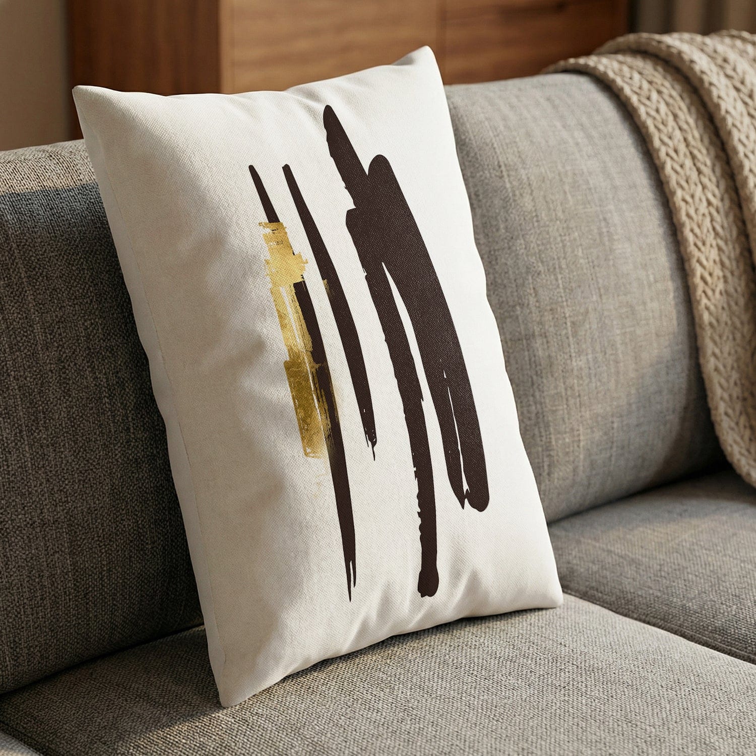 Noir Brush Work C Cushion - Image 2