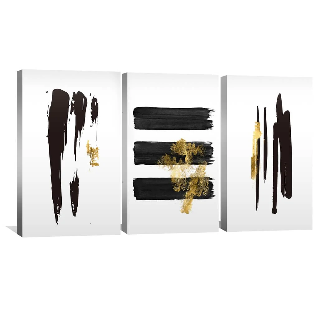 Noir Brush Work Canvas - Image 4