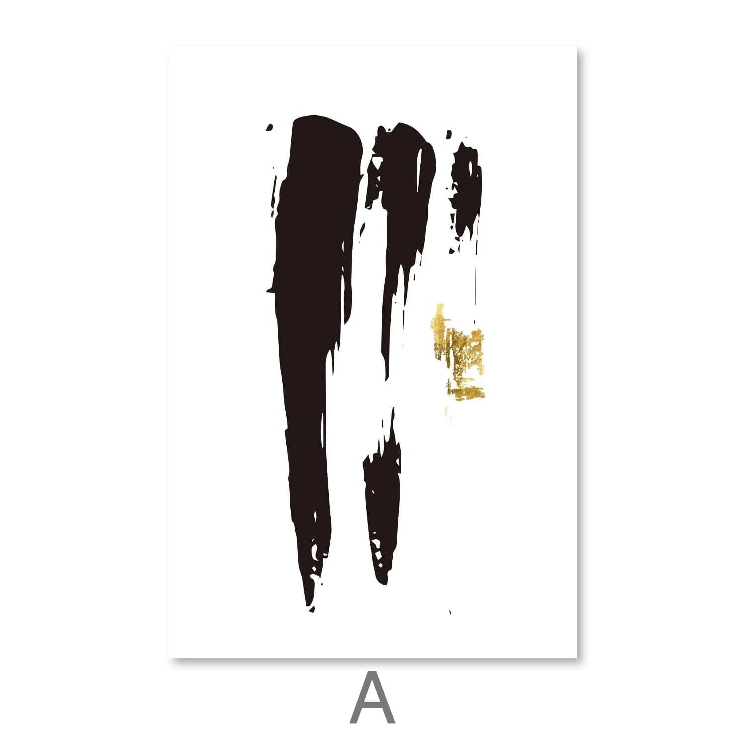 Noir Brush Work Canvas - Image 5