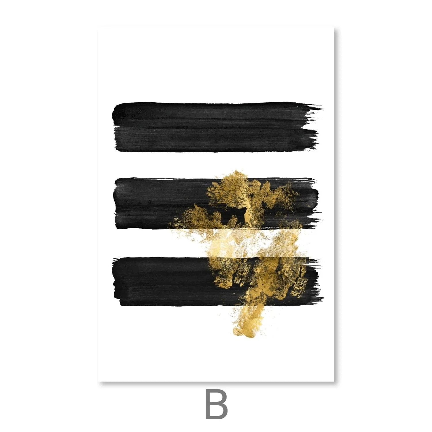 Noir Brush Work Canvas - Image 6