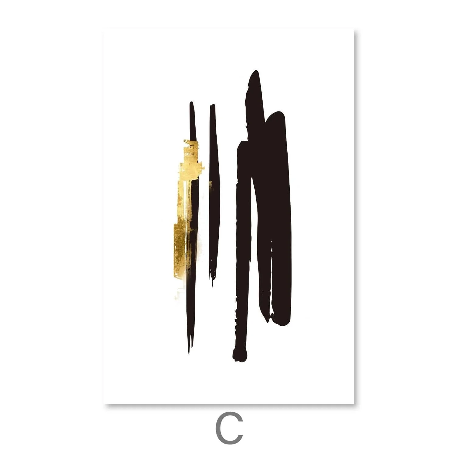 Noir Brush Work Canvas - Image 7