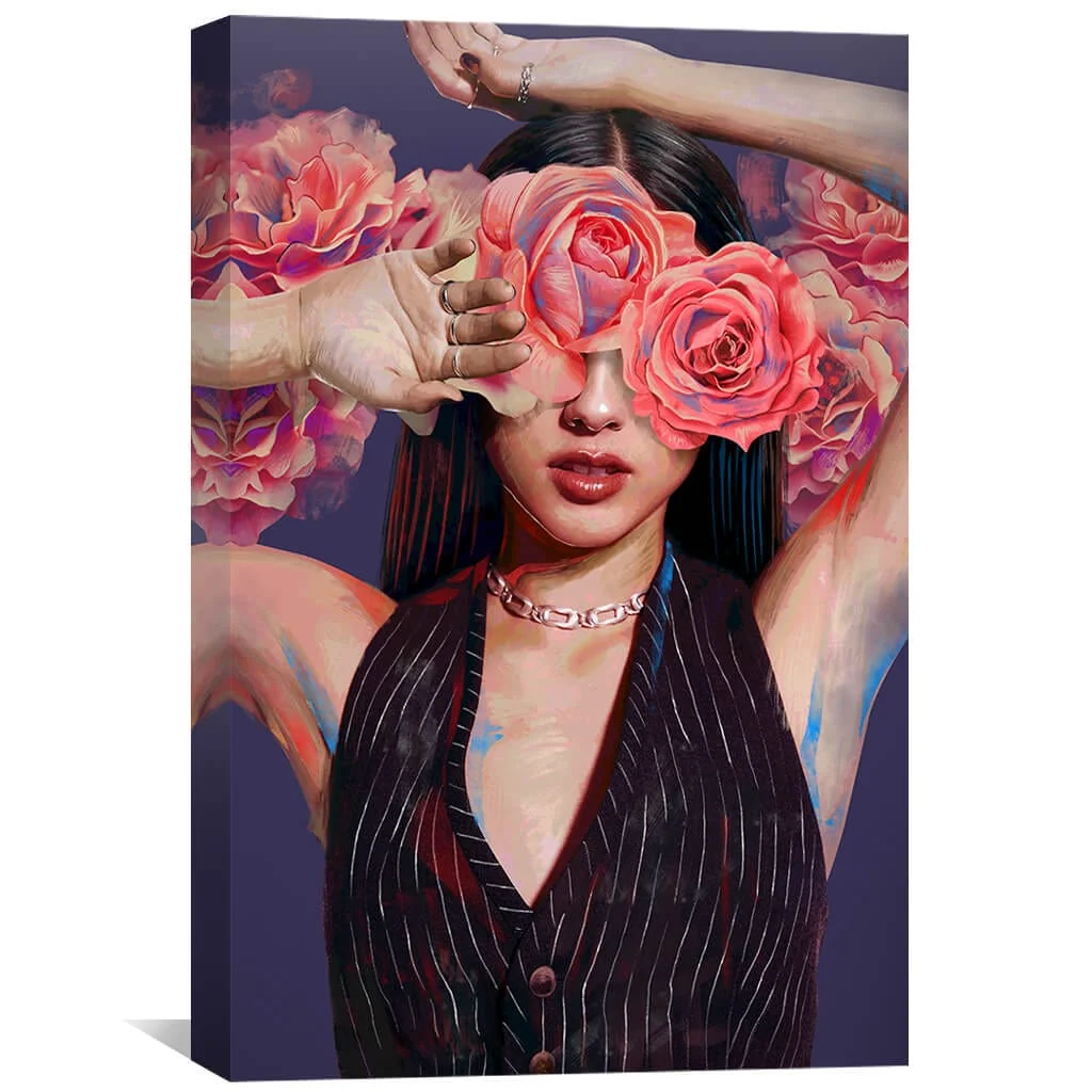 Olivias Flowers Canvas - Image 2