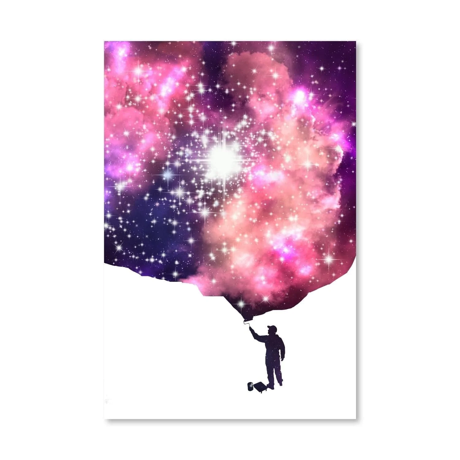Painted Cosmos Canvas - Image 3