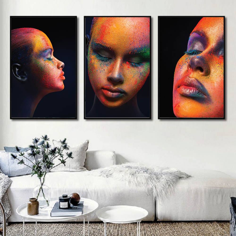 Painted Woman Canvas - Image 4