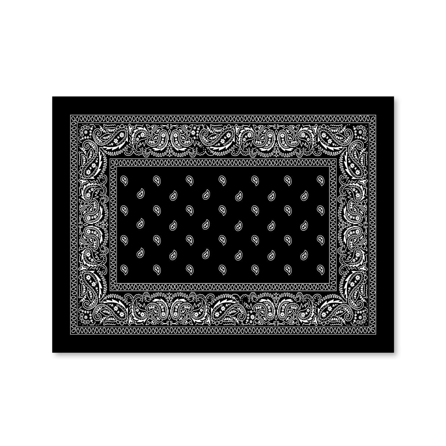 Paisley Bandana - Black Canvas - Image 5