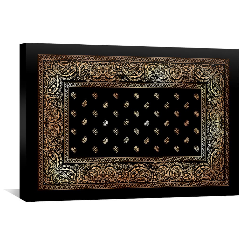 Paisley Bandana - Gold Canvas - Image 2