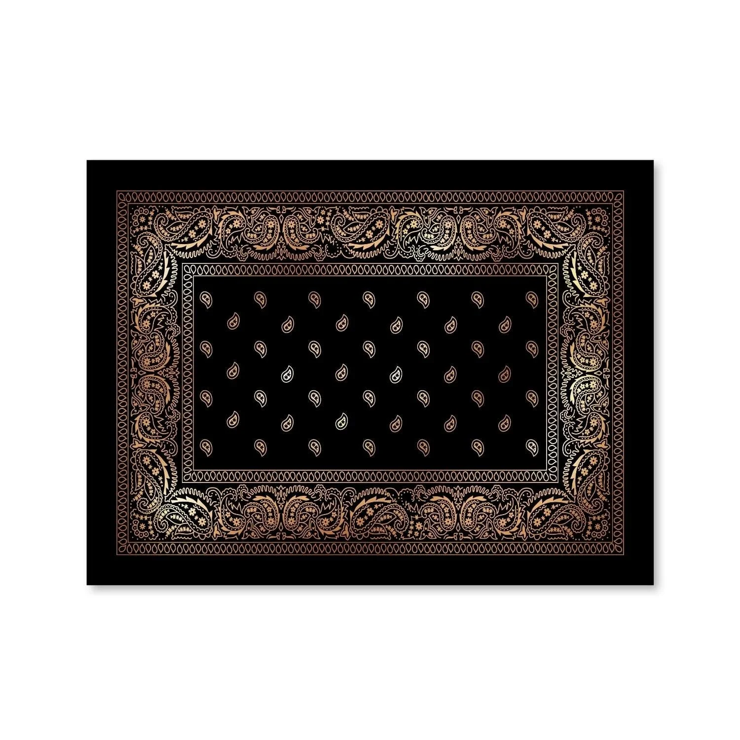 Paisley Bandana - Gold Canvas - Image 4