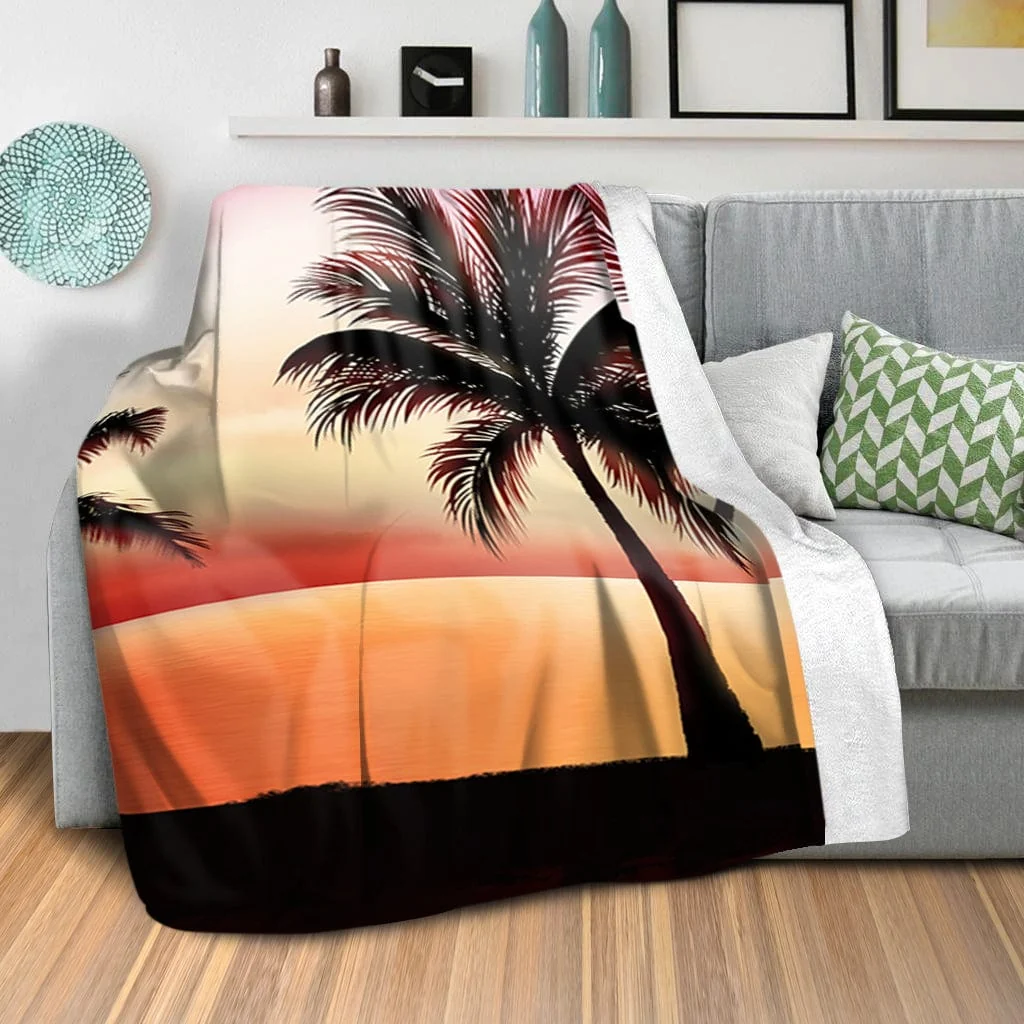 Palm Tree Horizon Blanket - Image 2