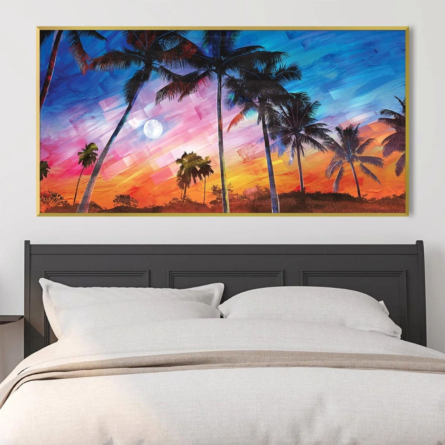 Paradise Brushstrokes Canvas - Image 2