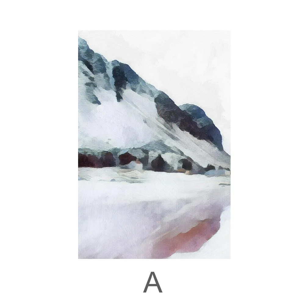 Pastel Mountains Canvas - Image 4